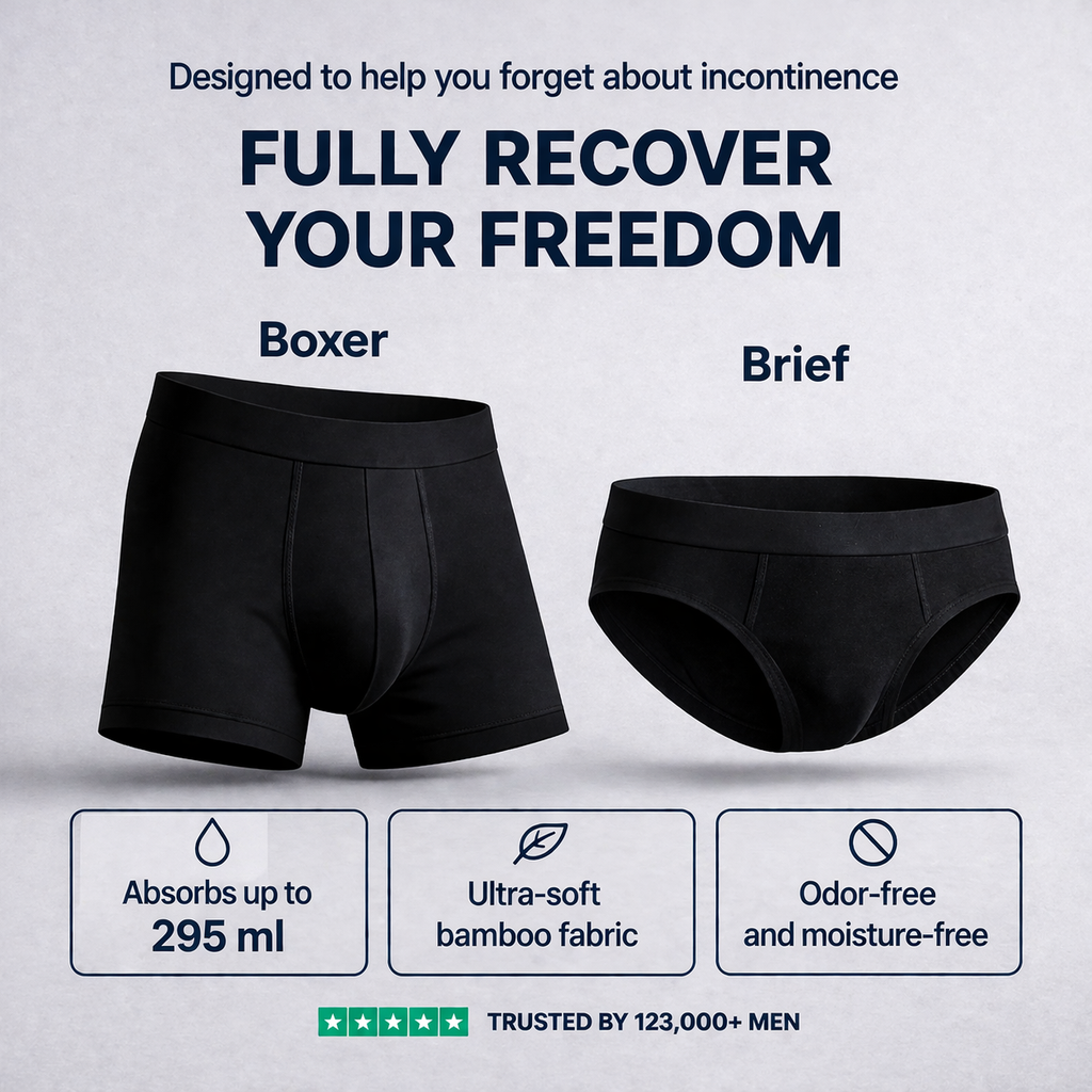 Ultra-Absorbent Incontinence Boxers