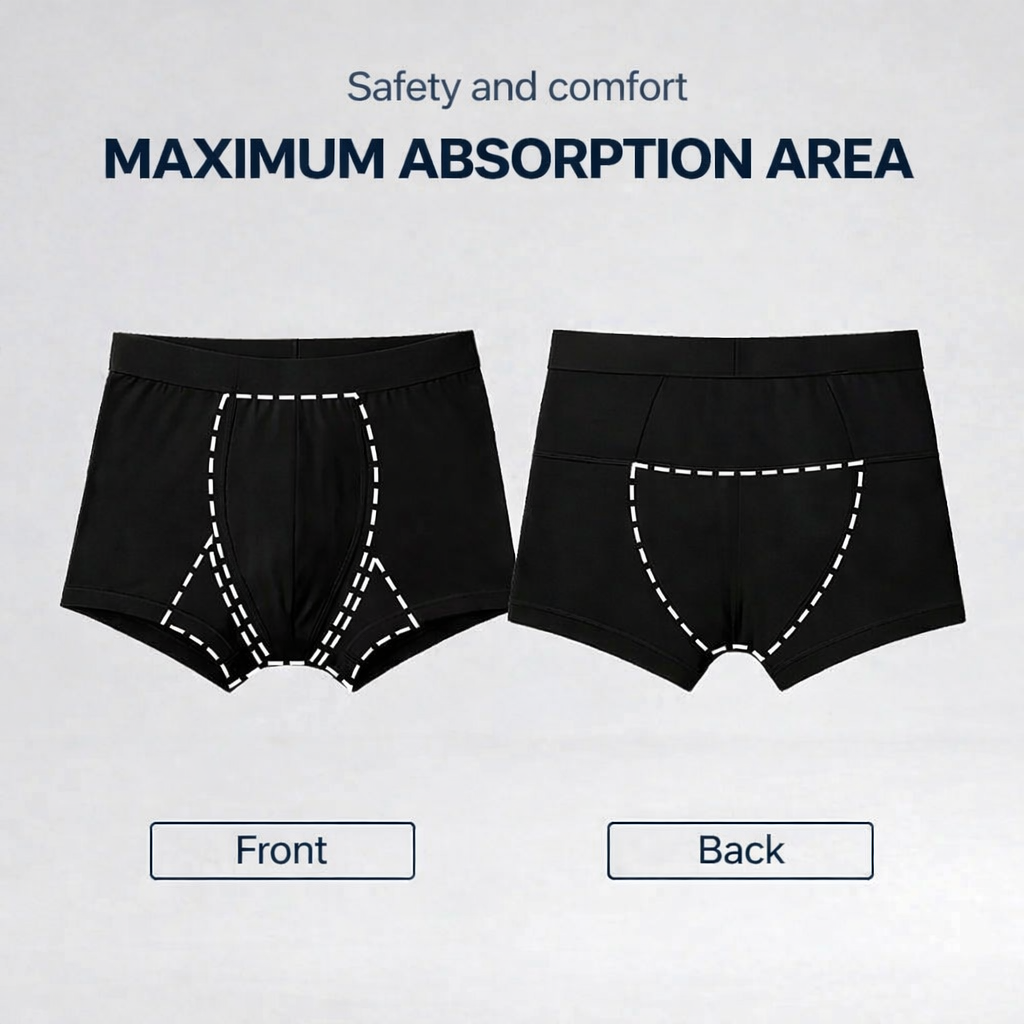 Ultra-Absorbent Incontinence Boxers